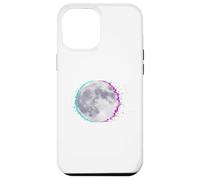Cyberpunk Glitch Moon - Retro Vaporwave Full, Moon Art Coque pour iPhone 12 Pro Max