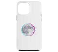 Cyberpunk Glitch Moon - Retro Vaporwave Full, Moon Art Coque pour iPhone 13 Pro Max