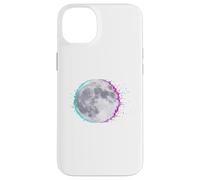 Cyberpunk Glitch Moon - Retro Vaporwave Full, Moon Art Coque pour iPhone 14 Plus