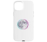 Cyberpunk Glitch Moon - Retro Vaporwave Full, Moon Art Coque pour iPhone 15 Plus