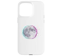 Cyberpunk Glitch Moon - Retro Vaporwave Full, Moon Art Coque pour iPhone 15 Pro Max