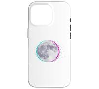 Cyberpunk Glitch Moon - Retro Vaporwave Full, Moon Art Coque pour iPhone 16 Pro