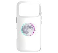 Cyberpunk Glitch Moon - Retro Vaporwave Full, Moon Art Coque pour iPhone 17 Pro