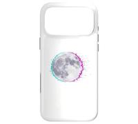 Cyberpunk Glitch Moon - Retro Vaporwave Full, Moon Art Coque pour iPhone 17 Pro Max