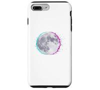Cyberpunk Glitch Moon - Retro Vaporwave Full, Moon Art Coque pour iPhone 7 Plus/8 Plus