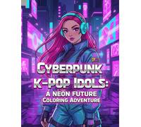 Cyberpunk K-Pop Idols: A Neon Future Coloring Adventure: Futuristic Fashion Art for Teens and Young Adults, Sci-Fi Pop Star Portraits, and Neon City Aesthetic Designs