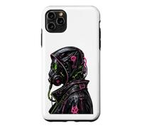 Cyberpunk Masque à gaz Biohazard Goth Punk Y2K Cadeaux Coque pour iPhone 11 Pro Max