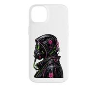 Cyberpunk Masque à gaz Biohazard Goth Punk Y2K Cadeaux Coque pour iPhone 14 Plus
