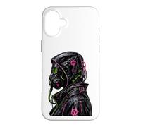 Cyberpunk Masque à gaz Biohazard Goth Punk Y2K Cadeaux Coque pour iPhone 16 Plus
