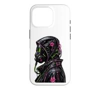 Cyberpunk Masque à gaz Biohazard Goth Punk Y2K Cadeaux Coque pour iPhone 16 Pro