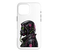 Cyberpunk Masque à gaz Biohazard Goth Punk Y2K Cadeaux Coque pour iPhone 16 Pro Max