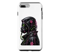 Cyberpunk Masque à gaz Biohazard Goth Punk Y2K Cadeaux Coque pour iPhone 7 Plus/8 Plus