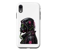 Cyberpunk Masque à gaz Biohazard Goth Punk Y2K Cadeaux Coque pour iPhone XR