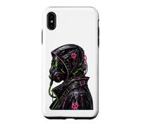 Cyberpunk Masque à gaz Biohazard Goth Punk Y2K Cadeaux Coque pour iPhone XS Max