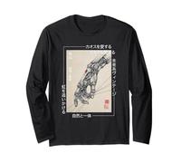 Cyberpunk Mécanique Main Japonaise Style Vintage Graphique Manche Longue