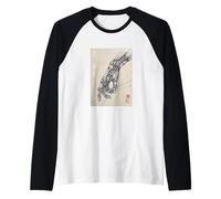Cyberpunk Mécanique Main Japonaise Style Vintage Graphique Manche Raglan