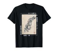 Cyberpunk Mécanique Main Japonaise Style Vintage Graphique T-Shirt