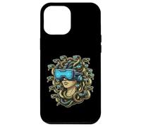 Cyberpunk Medusa VR Casque Mythologie Grecque Drôle Gamer Art Coque pour iPhone 12 Pro Max