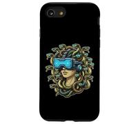 Cyberpunk Medusa VR Casque Mythologie Grecque Drôle Gamer Art Coque pour iPhone SE (2020) / 7/8