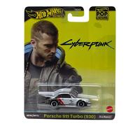 Cyberpunk Modèle Voiture Porsche 911 Turbo DieCast Échelle 1/64 Hot Wheels HXD95