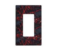Cyberpunk Plaque murale décorative en polycarbonate thermoplastique thermoplastique pour interrupteur Motif paysage urbain 12,7 x 7,6 cm