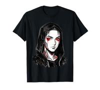 Cyberpunk Red Tears - Illustration Sombre Futuriste T-Shirt