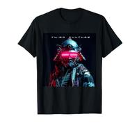 Cyberpunk Samurai Deux Yeux Laser T-Shirt