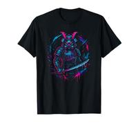 Cyberpunk Samurai Vaporwave Synthwave Y2K Années 90 Esthétique T-Shirt