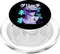 Cyberpunk Vaporwave David VR Lunettes Japonaises Glitch PopSockets PopGrip pour MagSafe