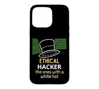 Cybersécurité Ethical Hacker The Ones with a White Hat Coque pour iPhone 15 Pro Max