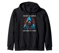 Cybersécurité Secure World Ethical Hacker Tech Design Sweat à Capuche