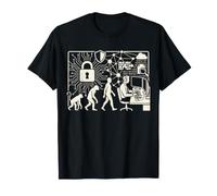 Cybersecurity Evolution Analyste de la sécurité de l'information T-Shirt