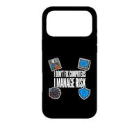 Cybersecurity I Don't Fix Computers I Manage Risk Coque pour iPhone 17 Pro Max