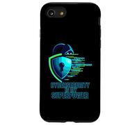 Cybersecurity is My Superpower IT Tech Hacker Coque pour iPhone SE (2020) / 7/8