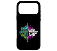 Cybersecurity Threat Hunter Packet Whisperer Wolf Coque pour iPhone 17 Pro Max