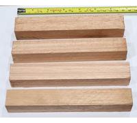 CyberSunrise 4 x blocs rectangulaires en bois dur massif 24 mm x 170 mm