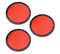 Cyberwork 3 Disques Adhésifs Ø73 mm pour Support Téléphone Auto À Ventouse - Plaques Tableau De Bord 3,6 mm Effet Miroir, Résistantes À La Chaleur, Fixation Stable, sans Résidus, Support GPS Voiture