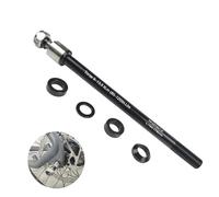 Cyberwork Axe enfichable pour remorque de vélo M12 160-178 mm, Adaptateur d'axe de vélo, Longueur de tige réglable, Compatible avec la plupart des attelages de remorque de vélo-avec écrou antidérapant