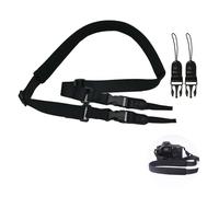 Cyberwork Sangle Appareil Photo Bandoulière Courroie Lavable, Longueur 110-140 cm, Convient aux appareils photo reflex, aux micro-appareils photo simples (noir)