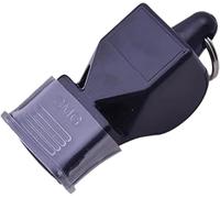 Cyberwork Sifflet - Sifflet d'entraîneur ou d'arbitre de Sport Professionnel, Classic sifflet avec Cordon Robuste, idéal pour Le Football, Le Basket-Ball et Les Sports de Plein air. (Noir)