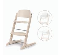 CYBEX Chaise haute IRIS or 3en1, Grandir avec le bébé, 6 mois - 99 ans, avec ensemble et plateau pour bébé, bois de hêtre/plastique, entièrement naturel
