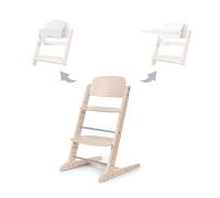 CYBEX Chaise haute IRIS or 3en1, Grandir avec le bébé, 6 mois - 99 ans, avec ensemble et plateau pour bébé, bois de hêtre/plastique, entièrement naturel