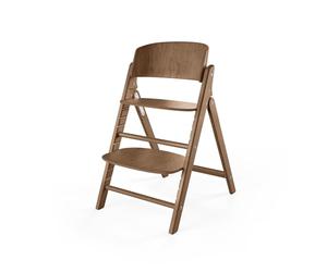 CYBEX Gold Chaise haute CLICK & FOLD ensemble 3-en-1, qui grandit avec votre enfant, de 6 mois à 99 ans, utilisable dès la naissance avec le transat Gold séparé, avec Baby Set et plateau, Dark Natural