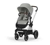 CYBEX Gold EOS Lux Poussette 2-en-1, Système pour Voyage, De la naissance à 22 kg (env. 4 ans), Stone Grey