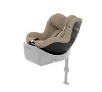 CYBEX Gold Siège auto enfant Sirona G i-Size Plus, Sans Base, De 3 mois à 4 ans environ, Max. 19 kg, 61-105 cm (Dès la naissance / 40 cm avec réducteur nouveau-né), Almond Beige