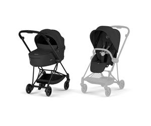 Cybex - Pack duo Poussette citadine Mios Confort 2026 avec nacelle pliable - Matt Black Sepia Black