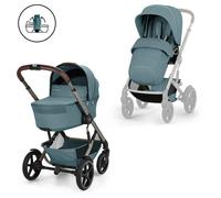 Cybex - Pack Duo poussette Talos S Lux 2026 + Nacelle pliable - Taupe / Stormy Blue