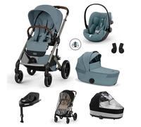 CYBEX - Pack XL Balios S Lux 4 + Siège auto Cloud G3 Plus + Nacelle Balios pliable + Base G3 Stormy Blue