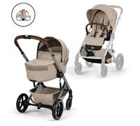 CYBEX - Poussette Duo Balios S Lux 4 + Nacelle pliable Balios Almond Beige