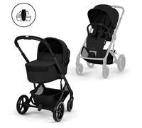CYBEX - Poussette Duo Balios S Lux 4 + Nacelle pliable Balios Moon Black